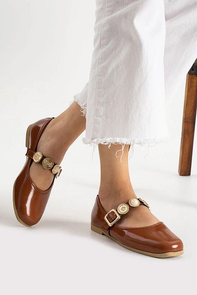 Moda Frato Modafrato STL-110 Turalı Ballerina Casual Γυναικεία Παπούτσια Home Ballerinas
