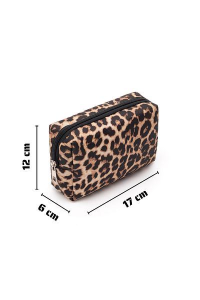 NS reliable Chicclutch Daily Makeup Bag - Κομψή και συμπαγής σχεδίαση - Λεοπάρ μοτίβο