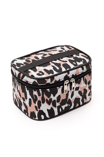 NS reliable Leopard Motif Cosmetic Bag Οργανωτής Μακιγιάζ Ταξιδίου Πολυλειτουργικός