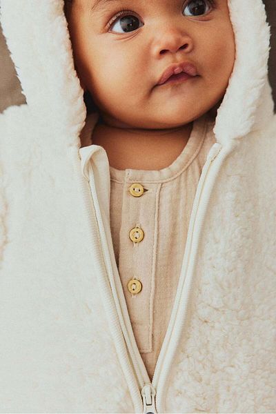 H&M Pile all-in-one suit with ears