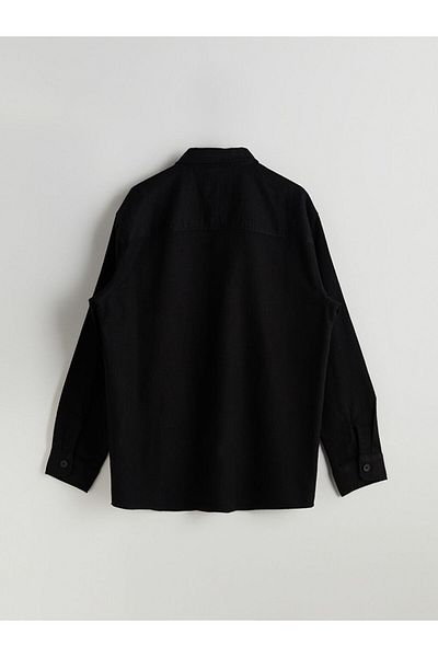 LC Waikiki Lcw Vision Black Regular Fit Men's Long Sleeve Shirt Jacket