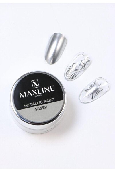 Anıl Gel Polish Metalik Paint Jel Maxlıne -sılver-nail Art Kalıcı Oje 5 gr
