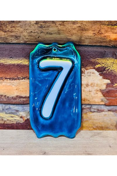 ATÖLYE SAİT Ceramic Door Number with Hanger