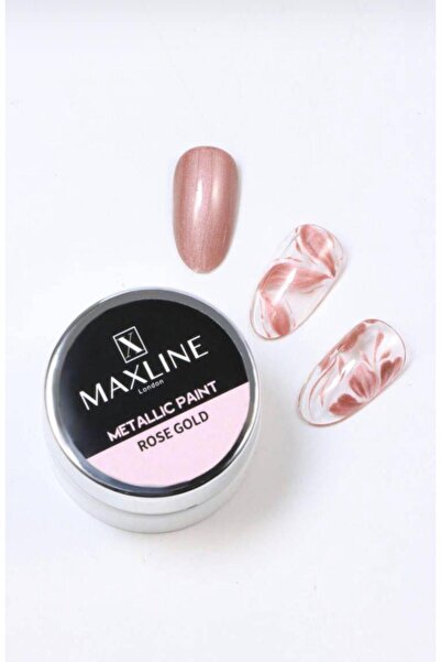 Anıl Gel Polish Metalik Jel Paint-rose Gold-maxlıne Nail Art Kalıcı Oje 5 gr