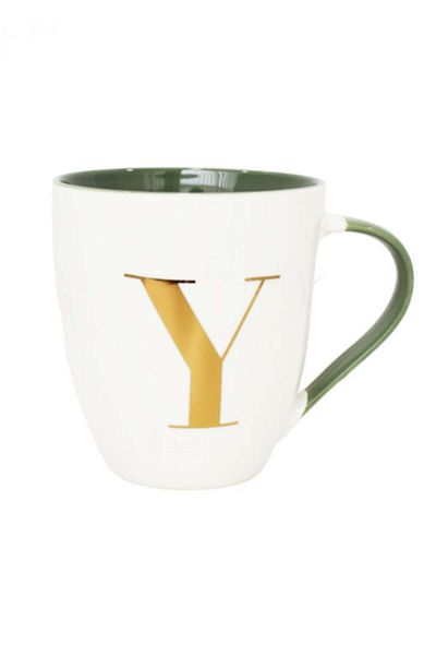 Miniso Ceramic Mug with Letter E - 500 ml