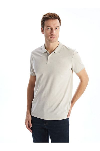 LC Waikiki Νέα σεζόν Polo γιακά με κοντό μανίκι ριγέ ανδρικό Tisort - S5J730Z8