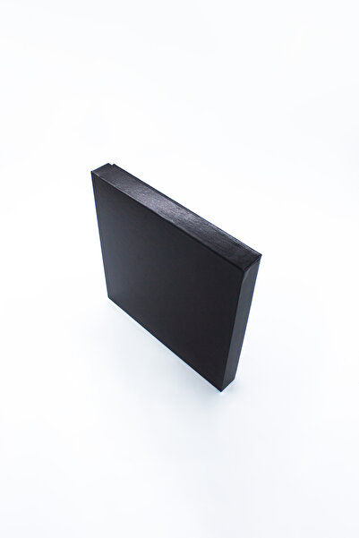 carton box Siyah Kapaklı Karton Hediye Kutusu – 21,5 X 21,5 X 3 Cm | Boş Ve Hazır Kutu