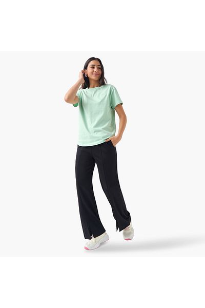 Kappa Kappa Logo Detail Crew Neck T-shirt with Short Sleeves