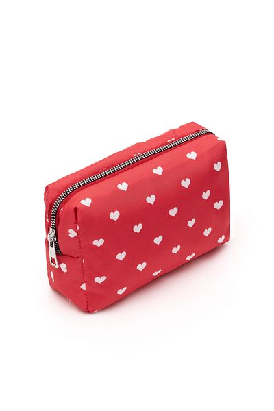 NS reliable Geantă de machiaj zilnic Chicclutch - Design elegant și compact - Model de inimă