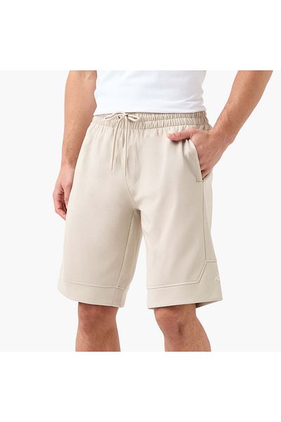 Kappa Logo Detail Shorts With Drawstring Closure And Pockets
