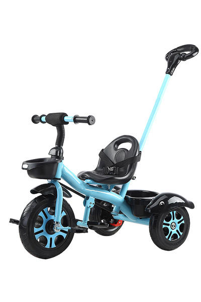 Ma Baby دراجة ثلاثية العجلات للأطفال، مع سلة تخزين ومقبض دفع، دراجة ثلاثية ال...