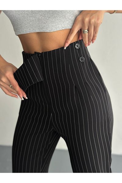 badibadii Striped fabric trousers