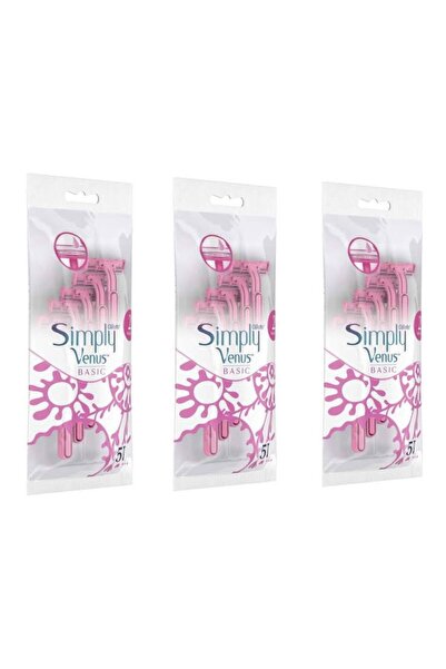 Gillette Venus Gillette Simply Venus 2 Basic 3-συσκευασία 5 τεμάχια