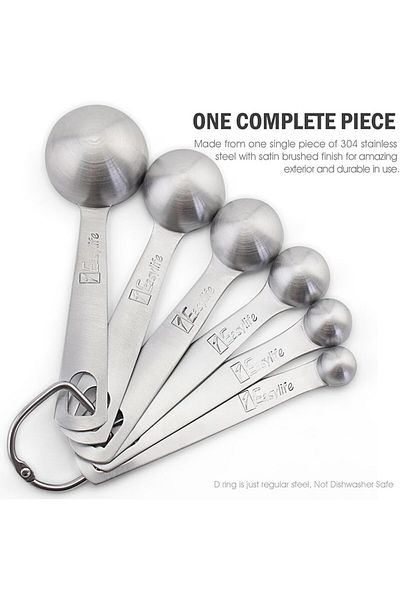 COOYA Measuring spoons, US and metric measuring spoons, measuring tools for dry and liquid ingredients
