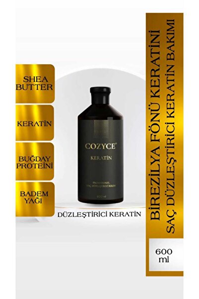 Cozyce Protein Tuzsuz Şampuan Brezilya Fönü Keratin Saç Düzleştirici Keratin Seti