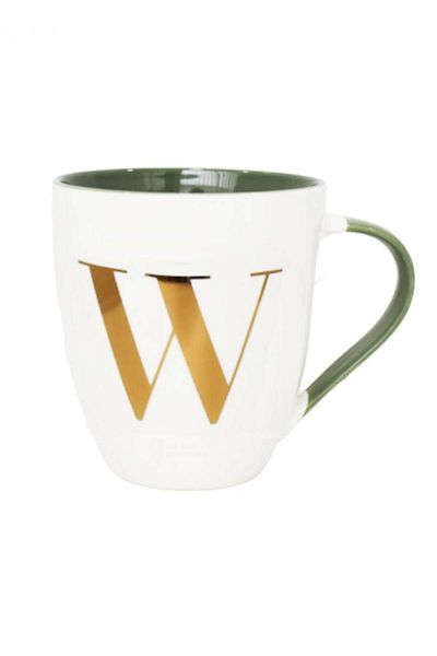 Miniso Ceramic Mug with Letter W - 500 ml