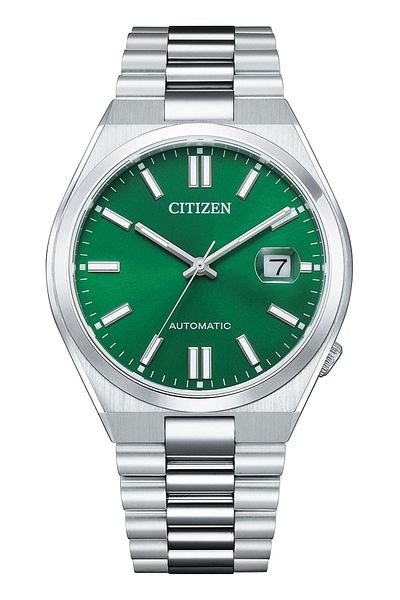 Citizen Cıtızen Tsuyosa Nj0150-81X Automatic Steel Green Dial 40 mm Mens Wrist Watch