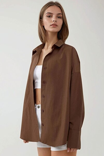 Hiccup Classic Collar Linen Blend Regular Fit Shirt