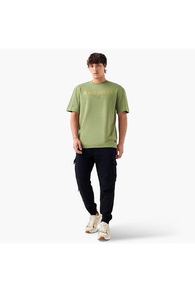Lee Cooper Typographic Print Crew Neck T-shirt