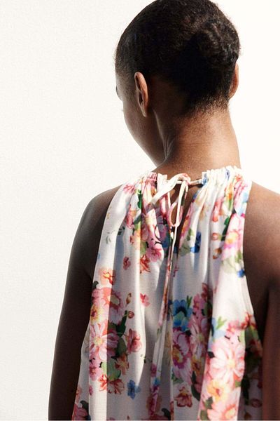 H&M Flounce-trimmed dress