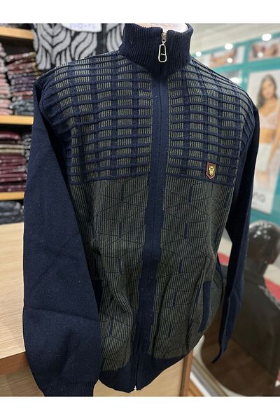 TCR Men's Knitwear Zippered Pocket Cardigan