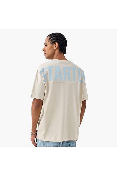 Starter Logo Print T-shirt with Short Sleeves