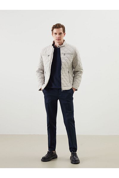 LC Waikiki LCWAIKIKI Classic Standard Fit Biker Collar Καπιτονέ ανδρικό παλτό