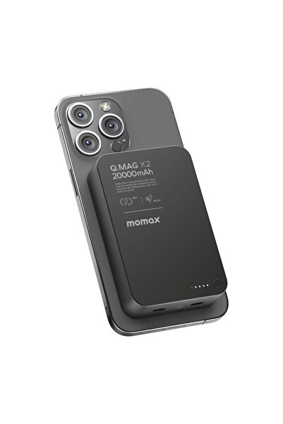 Momax Q.mag x2 35w 20000mah wireless battery pack (BLACK) Macbook Şarj Özellikli