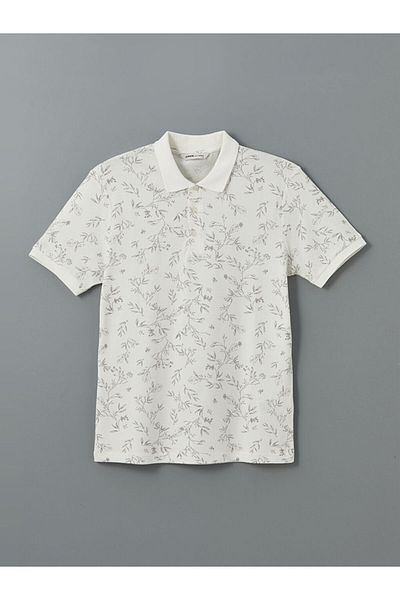 LC Waikiki Ανδρικό μπλουζάκι Polo με κοντό μανίκι με σχέδιο