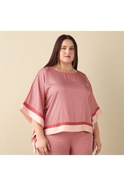FAV All-Over Print Satin Kaftan Top and Pyjama Set