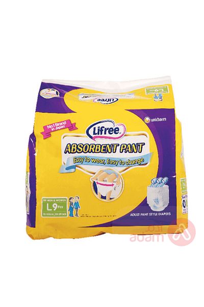 Lifree ADLT CLUT HI ABSORB L 9PCS