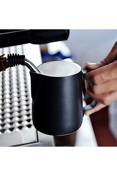 Primo Plus Frother Steamer Cup Black 600 ML