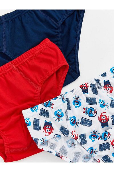 LC Waikiki Lcw Kids Printed Boys' Panties 3-Pack