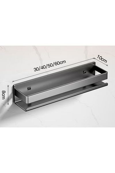 COOYA Spice Rack Wall Mounted, 50CM Space-Saving Spice Organizer for Your Kitchen Cabinet(Black)