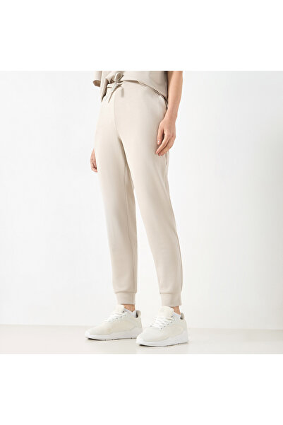 Adot Solid Joggers with Drawstring Closure and Pockets
