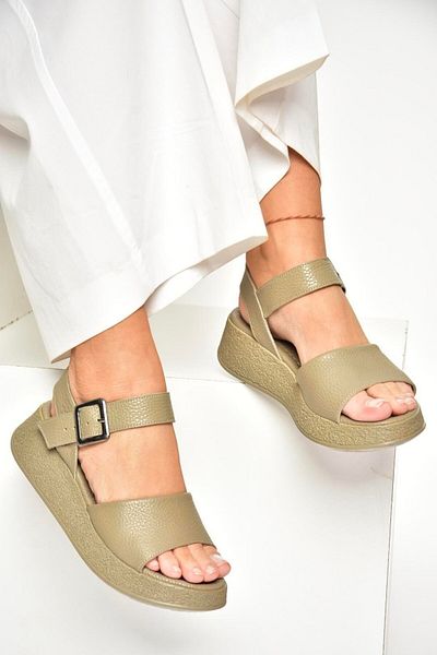 Fox Shoes P 555050203   Sandale de damă din piele naturală de nurcă