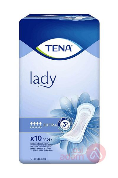 TENA فوط تينا ليدي اكسترا بدون وصفة طبية 10 قطع (0320)