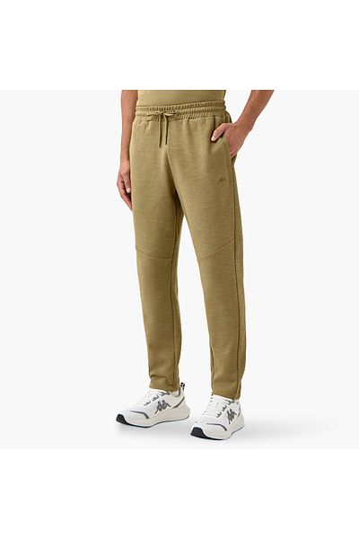 Kappa Embroidered Joggers With Drawstring Closure And Pockets
