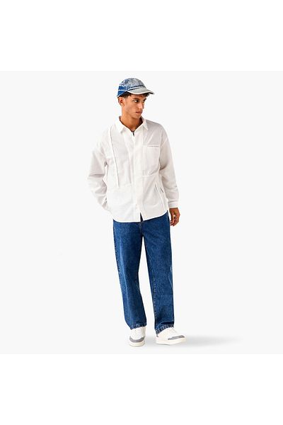 Lee Cooper Lee Cooper Regular Fit Shirt with Pocket and Long Sleeves