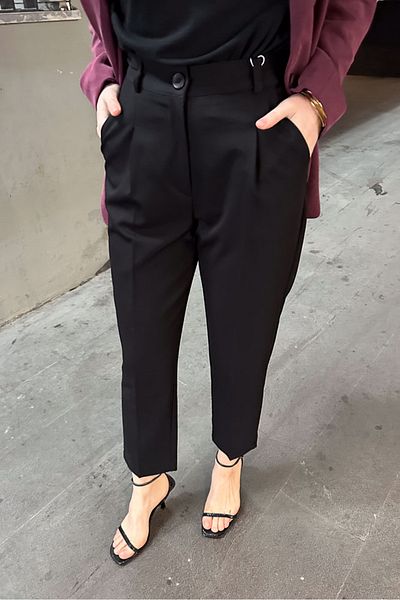 Ovn. Classic Black Viscose Trousers