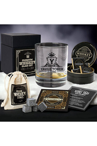 hediyemen Erkeğe Hediye Kişiye Özel Oxford Viski Bardağı Seti