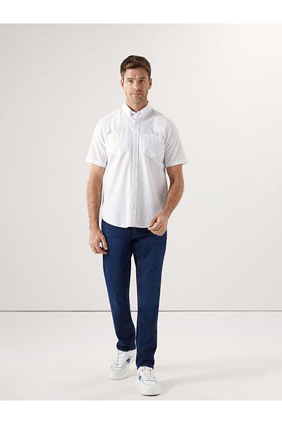 LC Waikiki Ανδρικό κοντομάνικο ποπλίνα LCWAIKIKI Classic Regular Fit