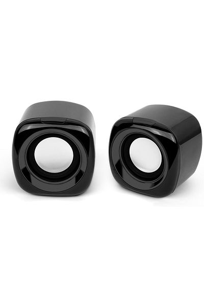 COOYA Black Computer Speakers, 6W PC Powered, USB Monitor Speakers, for Desktop Computer