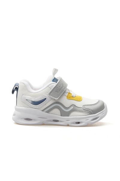 Vicco Rony Singer Boys Sneaker Sports Shoes - White and Yellow