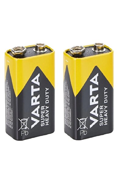 Vwin 9 Volt Superlife Çinko Karbon Pil Güvenilir Güç - 2 ADET -