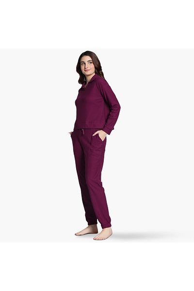 Zivame Zivame Textured Pyjama Set