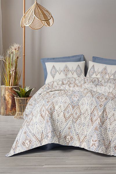 Cotton Box Πλήρες σετ Zanora Indigo Bohemian Double
