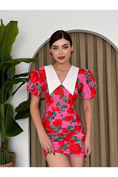 Ekince Rochie cu detalii Perast Floral