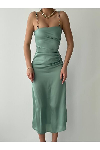 JANES Oxpo Slit Detailed Dress