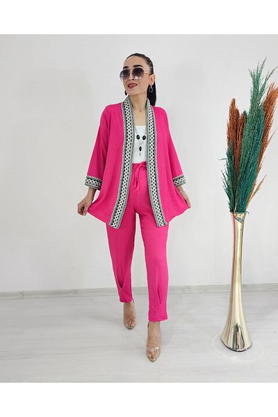 Altı Üstü Butik Set kimono brodat strâns